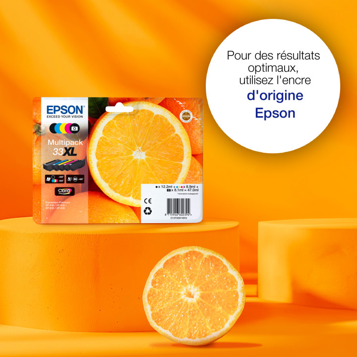 Epson Oranges Encre noire Claria Premium 33XL — vue 3