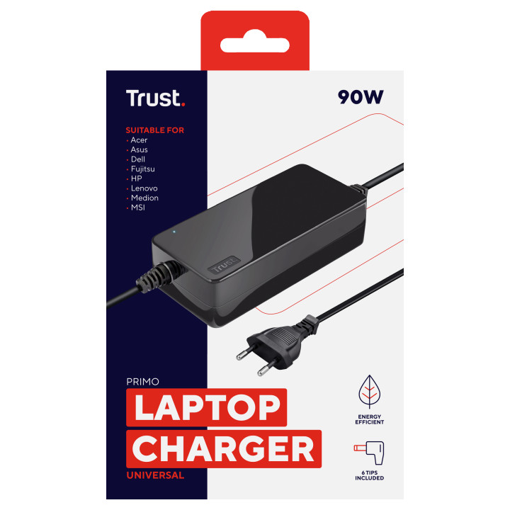 Trust Primo Chargeur universel 90 W pour ordinateur portable — vue 4