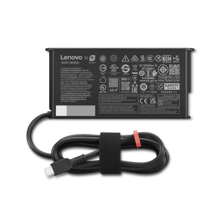 Lenovo 4X21U28835 adaptateur de puissance & onduleur Intérieure 180 W Noir — vue 2