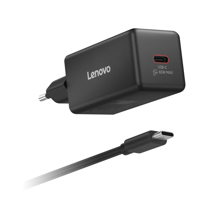Lenovo 40AW65WBEU chargeur d'appareils mobiles Universel Noir Secteur Intérieure — vue 2
