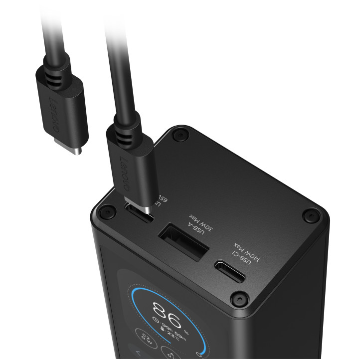 Lenovo 140W Smart Laptop Power Bank Lithium-Ion (Li-Ion) 20000 mAh Noir — vue 2