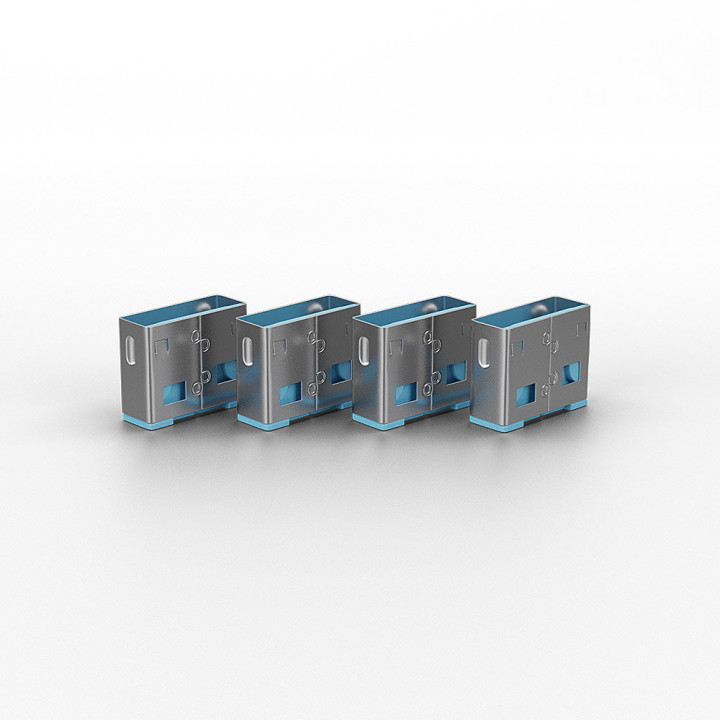 Lindy Bloqueurs de ports USB A, 10 pièces, Bleu — vue 2
