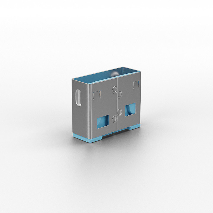Lindy Bloqueurs de ports USB A, 10 pièces, Bleu — vue 3
