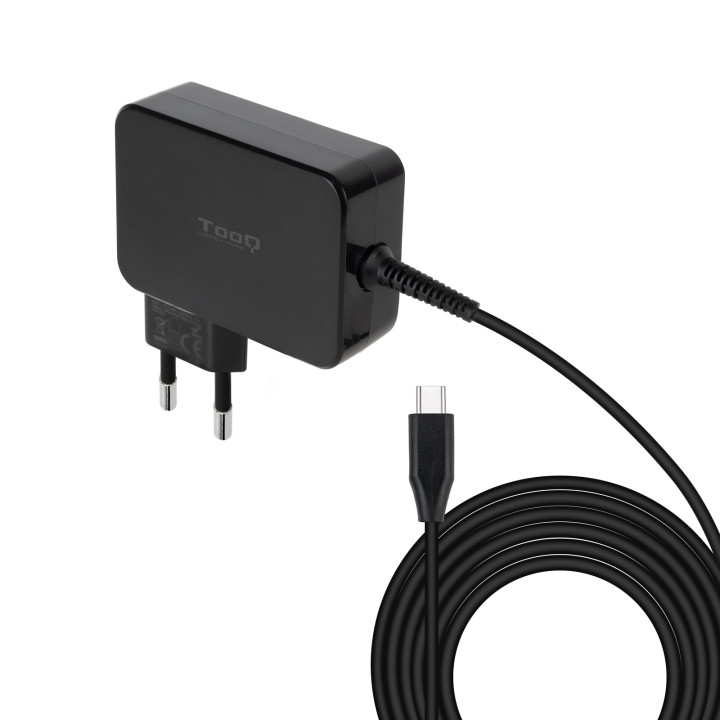 TooQ TQLC-USBCGAN90PD chargeur d'appareils mobiles Ordinateur portable Noir Secteur Intérieure — vue 1