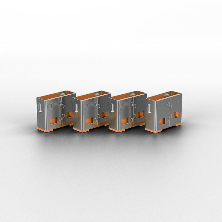 Lindy Bloqueurs de port USB A, 10 pièces, Orange — vue 2