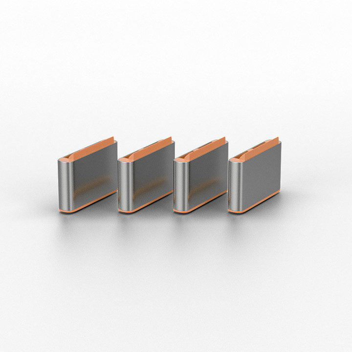Lindy Bloqueurs de port USB Type C, orange, 10 pièces — vue 2