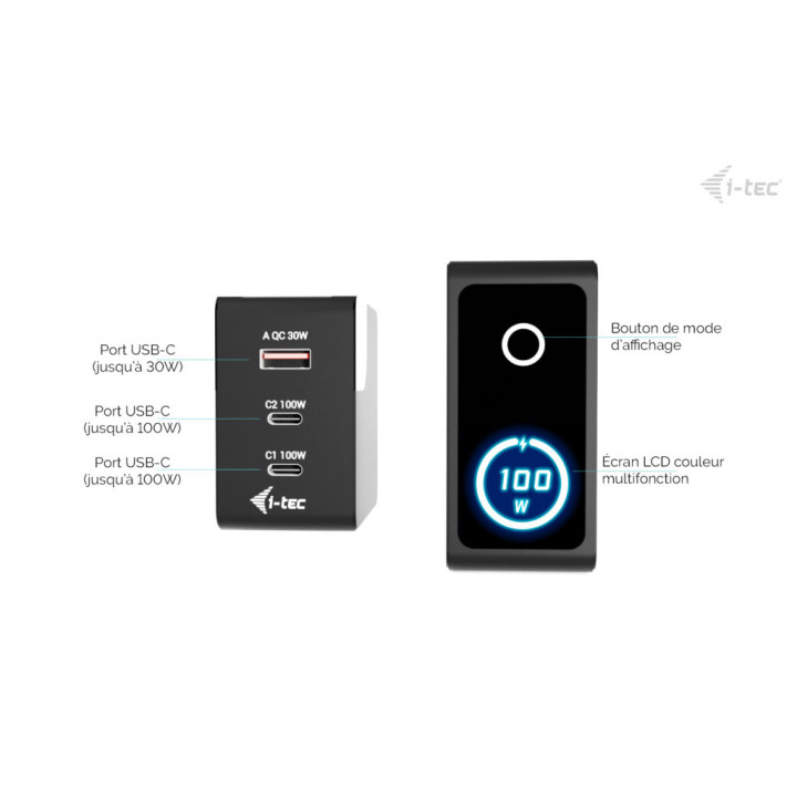i-tec 100W Intelligent Multiport USB Charger — vue 4
