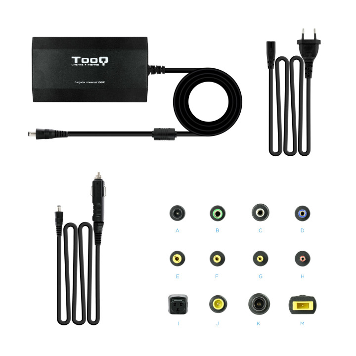 TooQ TQLC-100BS01M adaptateur de puissance & onduleur Auto/Indoor 100 W Noir — vue 5