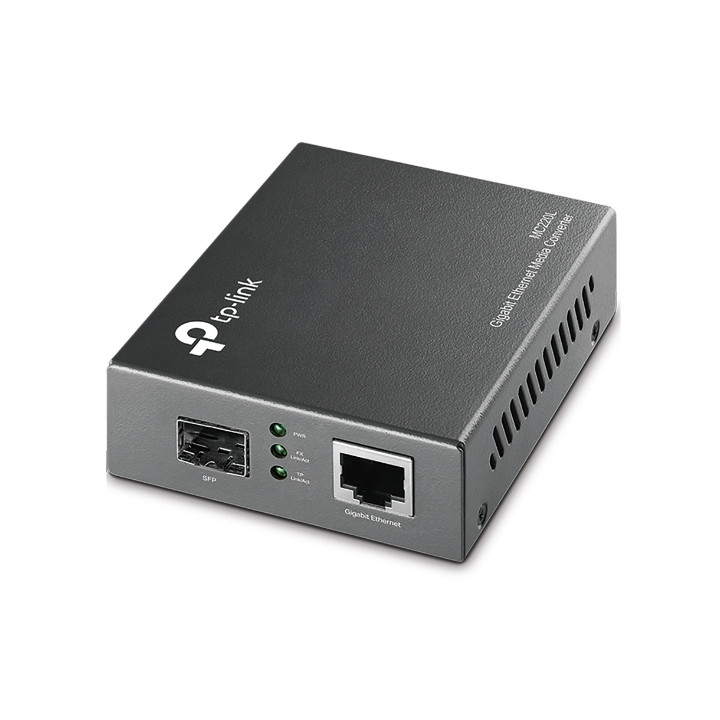 TP-Link Omada MC220L convertisseur de support réseau 1000 Mbit/s Multimode, Monomode Noir — vue 1