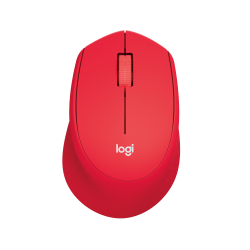 Logitech M330 — souris silencieuse Rouge