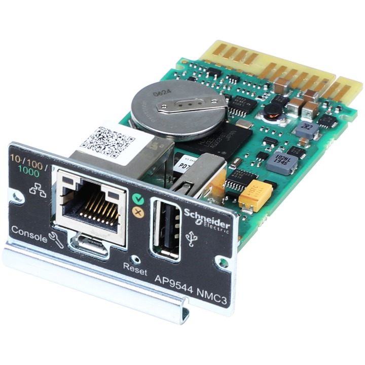 APC Carte de communication SNMP/WEB gamme Easy UPS monophasé compatible PowerChute — vue 1