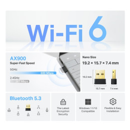TP-Link Archer TX10UB Nano Bluetooth 600 Mbit/s — vue 1