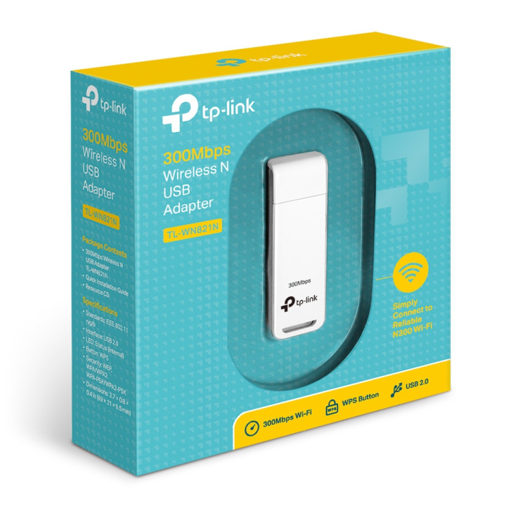 TP-Link TL-WN821N carte réseau WLAN 300 Mbit/s — vue 3
