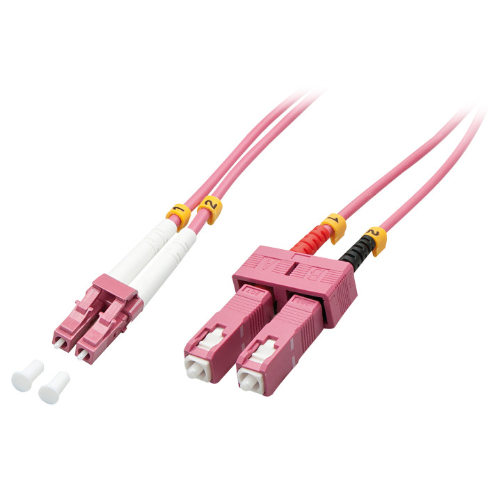Lindy Fibre Optique Duplex LC/SC OM4, 3m — vue 1