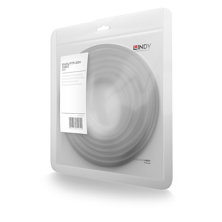 Lindy Câble réseau Gris S/FTP LSZH, 3m — vue 2