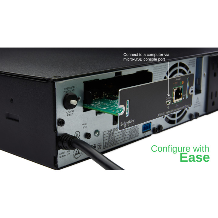 APC AP9640 Smart-UPS Carte de gestion réseau (gen3) — vue 1