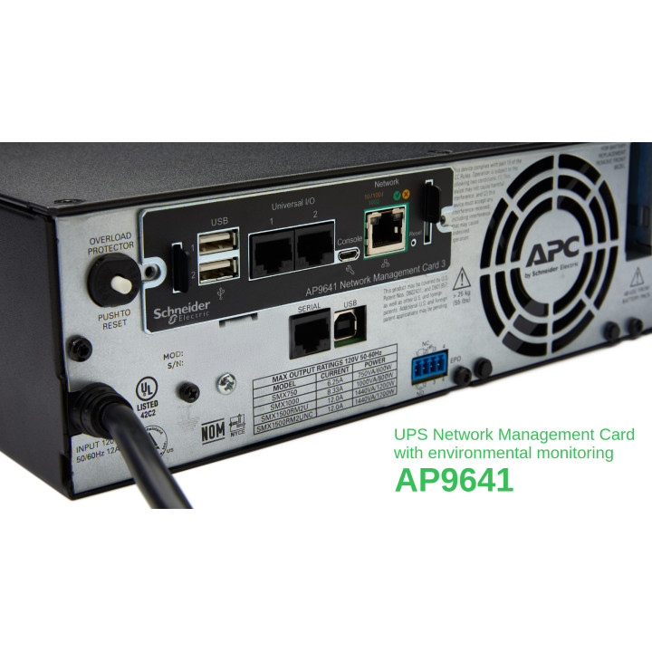 APC AP9641 Smart-UPS Carte de gestion réseau (gen3) avec surveillance environnementale — vue 4