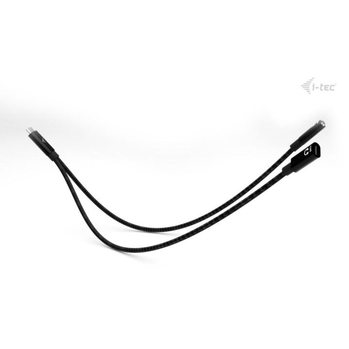 i-tec USB-C Cable Splitter Audio/Data + Power Delivery 100W — vue 4