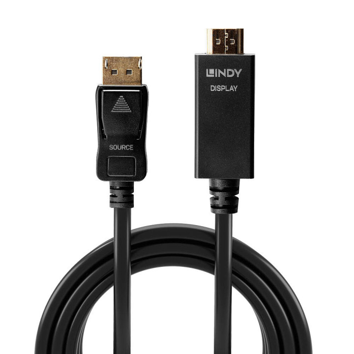 Lindy Câble adaptateur DisplayPort vers HDMI 4K30Hz, 2m — vue 2