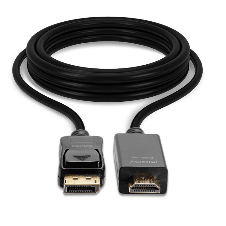 Lindy Câble adaptateur DisplayPort vers HDMI 4K30Hz, 2m — vue 4