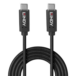 Lindy 36975 câble USB USB 3.2 Gen 2x2 1,5 m USB C 20 Gbit/s 100 W Noir — vue 1
