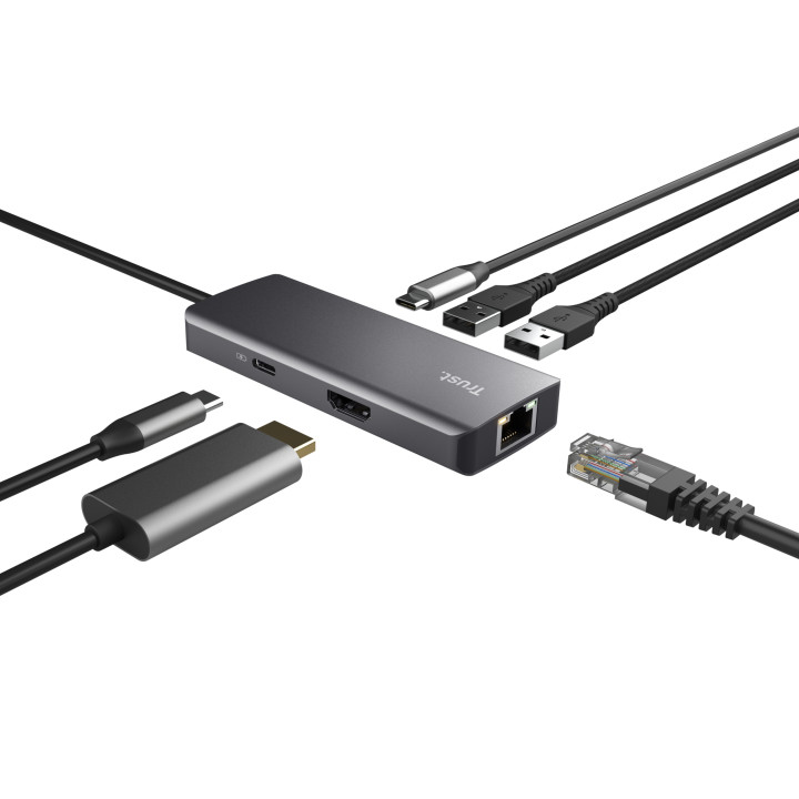 Trust Dalyx USB Type-C 1000 Mbit/s Argent — vue 4