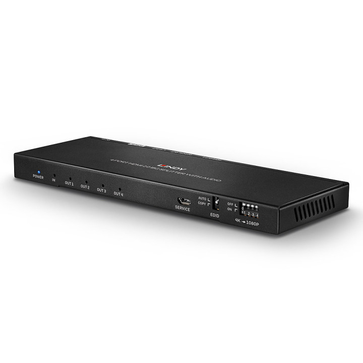 Lindy Splitter HDMI 18G avec Audio & Downscaling, 4 Ports — vue 5