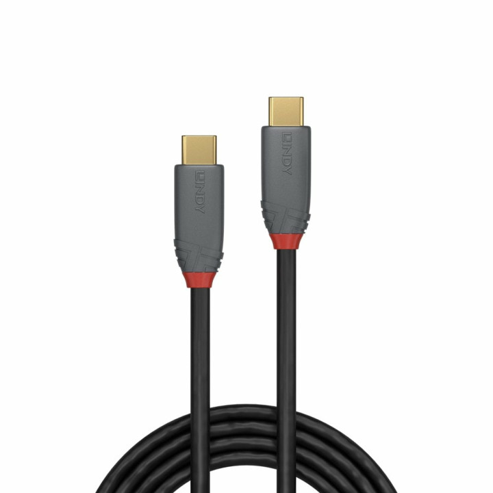 Lindy Câble USB 3.2 type C vers C, 20Gbit/s, 100W, PD, Anthra Line, 2m — vue 2