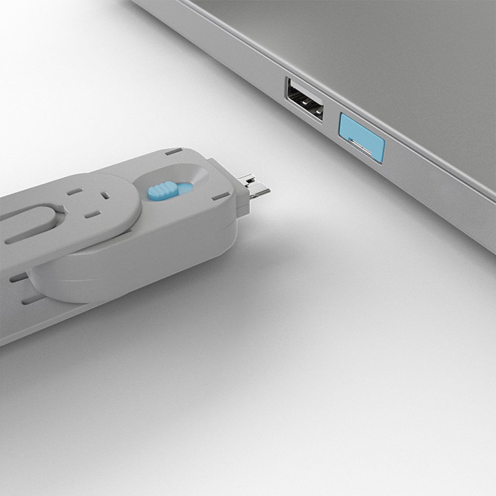 Lindy Clé pour bloqueur de port USB A, Bleu — vue 4