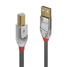 Lindy Câble USB 2.0 Type A vers B, Cromo Line, 2m — vue 1