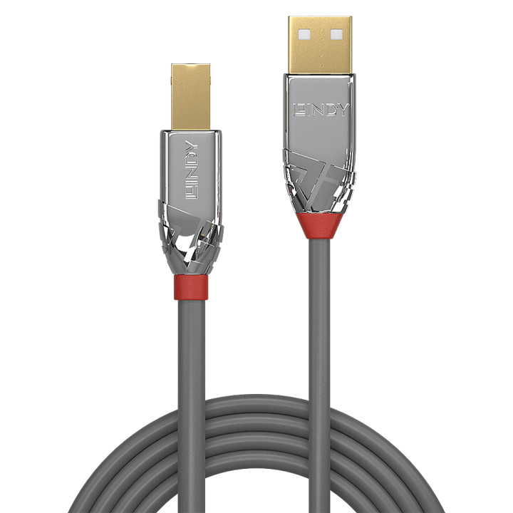 Lindy Câble USB 2.0 Type A vers B, Cromo Line, 2m — vue 2