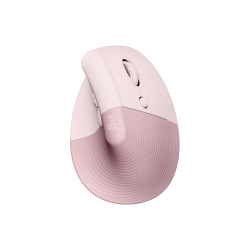 Logitech Lift — souris verticale Rose