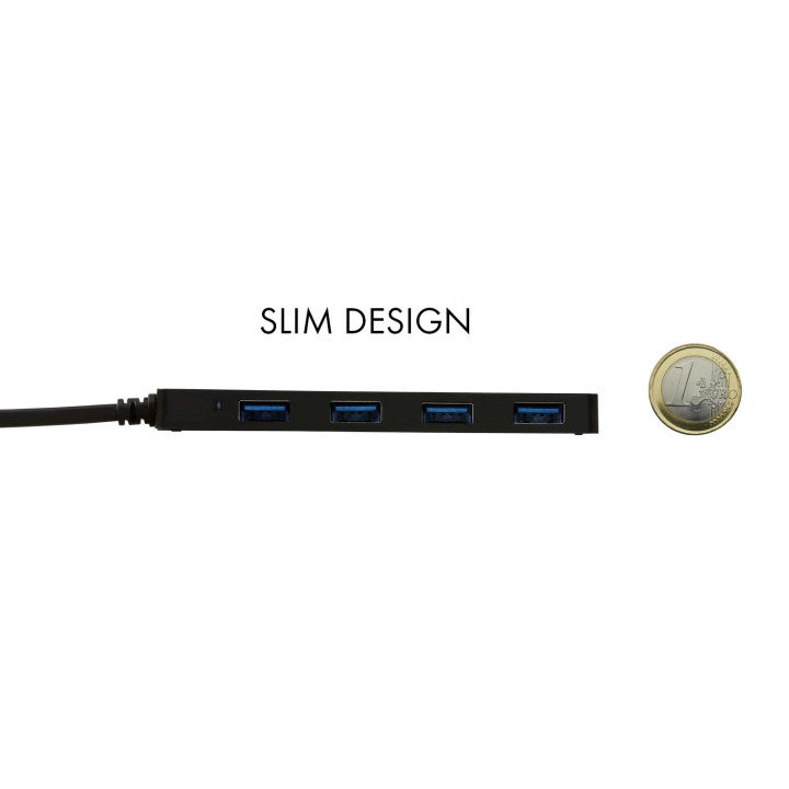 i-tec Advance USB-C Slim Passive HUB 4 Port — vue 4