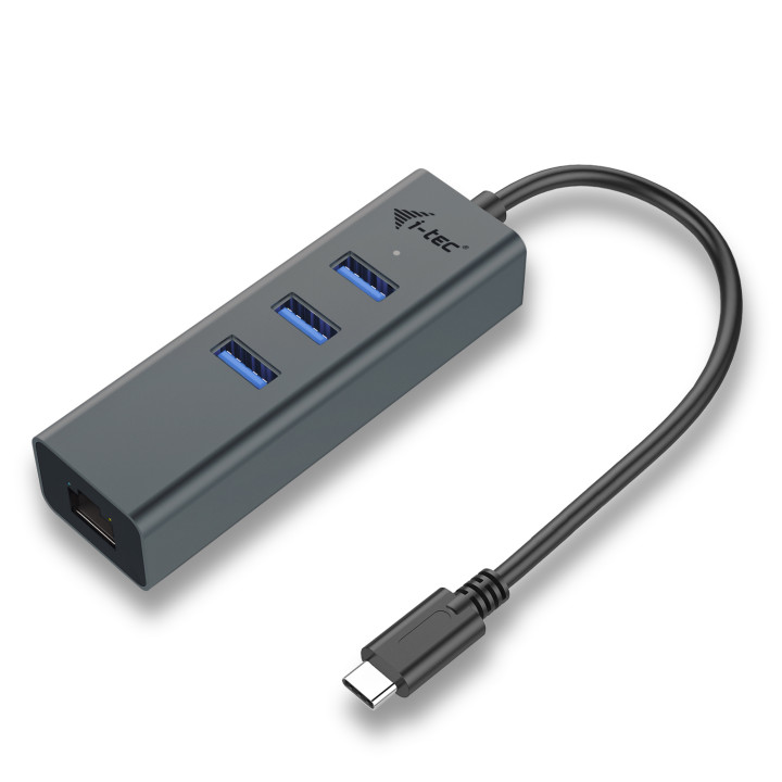 i-tec Metal USB-C HUB 3 Port + Gigabit Ethernet Adapter — vue 1