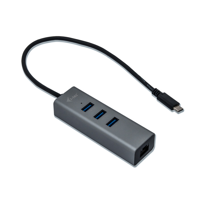i-tec Metal USB-C HUB 3 Port + Gigabit Ethernet Adapter — vue 2