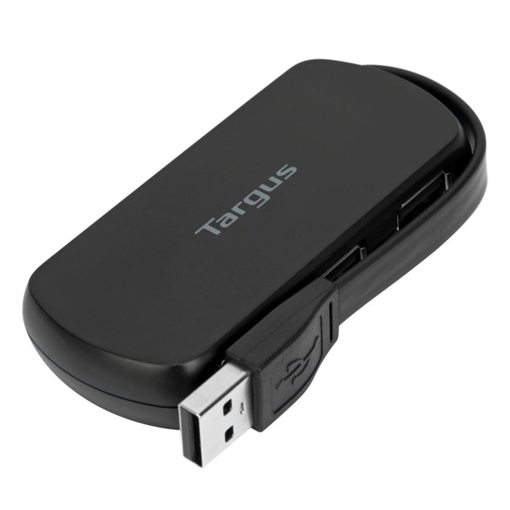 Targus ACH114EU hub & concentrateur USB 2.0 480 Mbit/s Noir — vue 2
