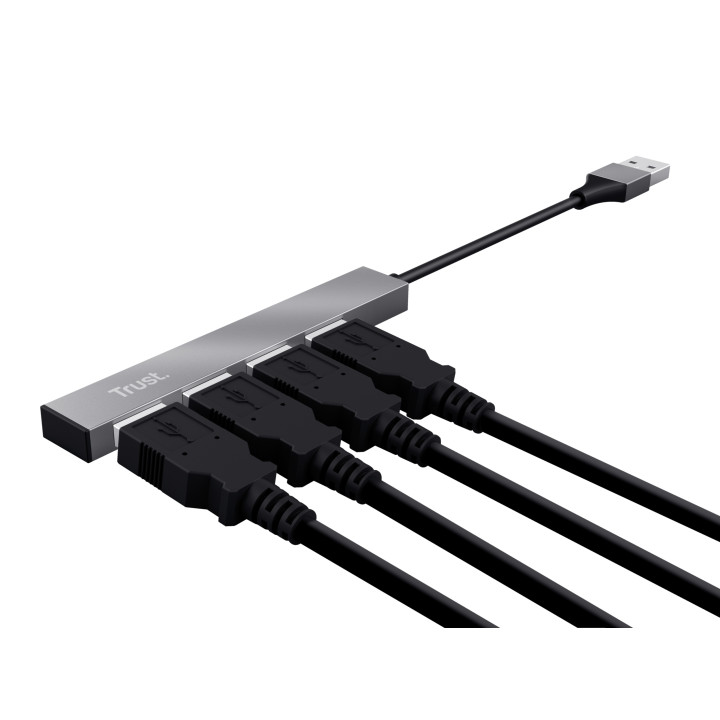 Trust Halyx USB 2.0 480 Mbit/s Aluminium — vue 3