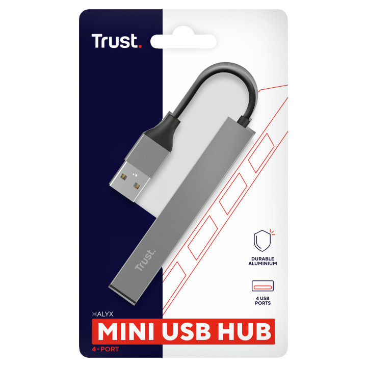 Trust Halyx USB 2.0 480 Mbit/s Aluminium — vue 4
