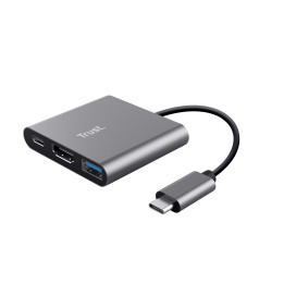Trust Dalyx USB 3.2 Gen 1 (3.1 Gen 1) Type-C Aluminium, Noir — vue 1