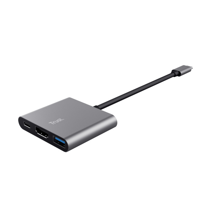 Trust Dalyx USB 3.2 Gen 1 (3.1 Gen 1) Type-C Aluminium, Noir — vue 2