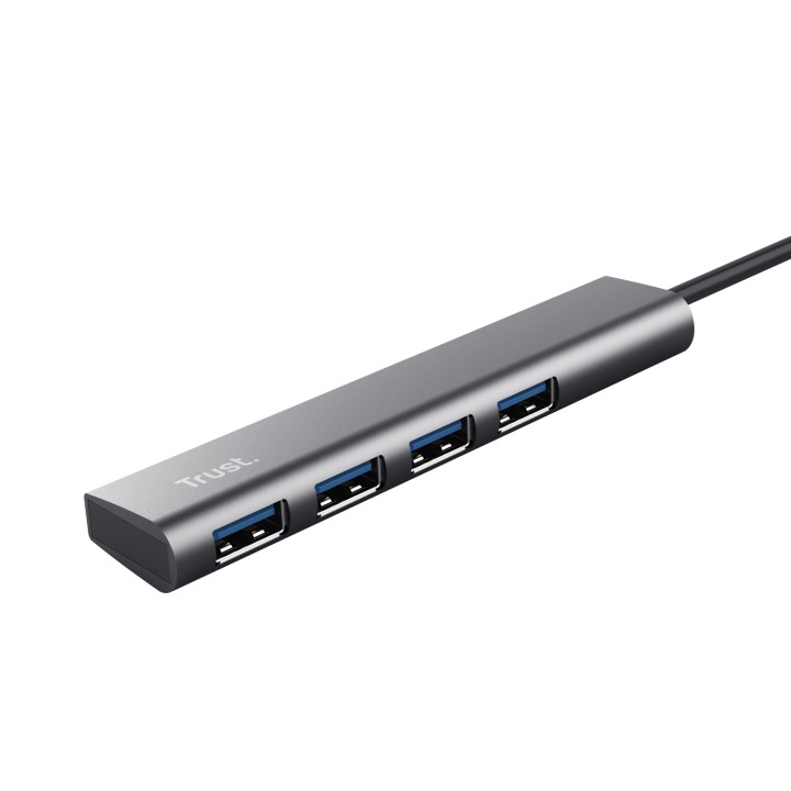 Trust Halyx USB 3.2 Gen 1 (3.1 Gen 1) Type-A 5 Mbit/s Noir, Gris — vue 2