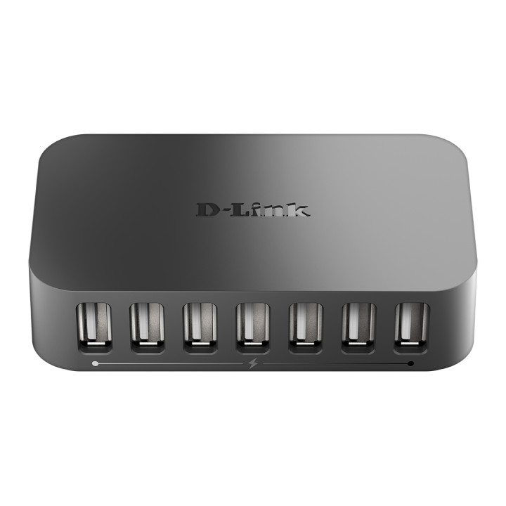 D-Link DUB-H7 USB 2.0 Type-B 480 Mbit/s Noir — vue 1
