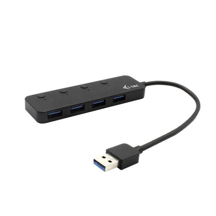 i-tec USB 3.0 Metal HUB 4 Port with individual On/Off Switches — vue 1