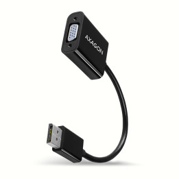Axagon RVD-VGN câble vidéo et adaptateur 0,15 m DisplayPort VGA (D-Sub) Noir — vue 1