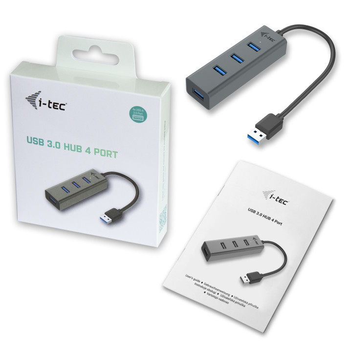 i-tec Metal USB 3.0 HUB 4 Port — vue 4