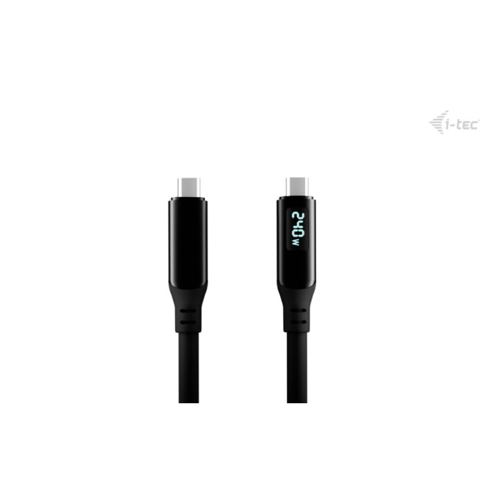 i-tec Thunderbolt 4/USB4 Class Pro Cable 240W with LCD (40 Gbps, 150 cm) — vue 2