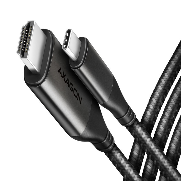 Axagon RVC-HI2MC câble vidéo et adaptateur 1,8 m USB Type-C HDMI Noir — vue 1