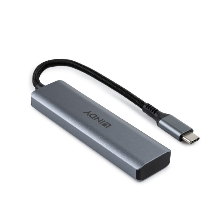 Lindy Hub USB 3.2 Gen 2 Type C 4 ports — vue 5