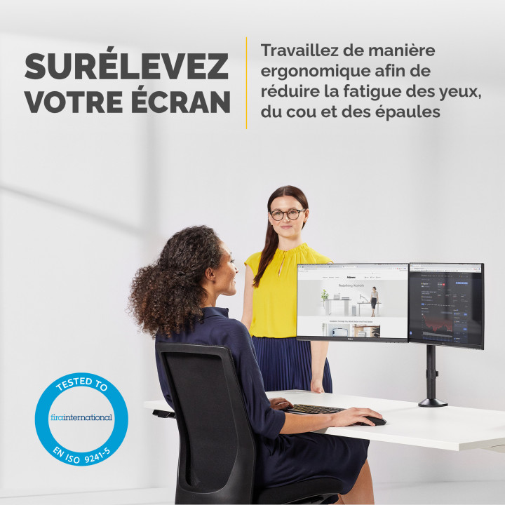 Fellowes Reflex 8502601 support d'écran plat pour bureau 68,6 cm (27") Noir — vue 2