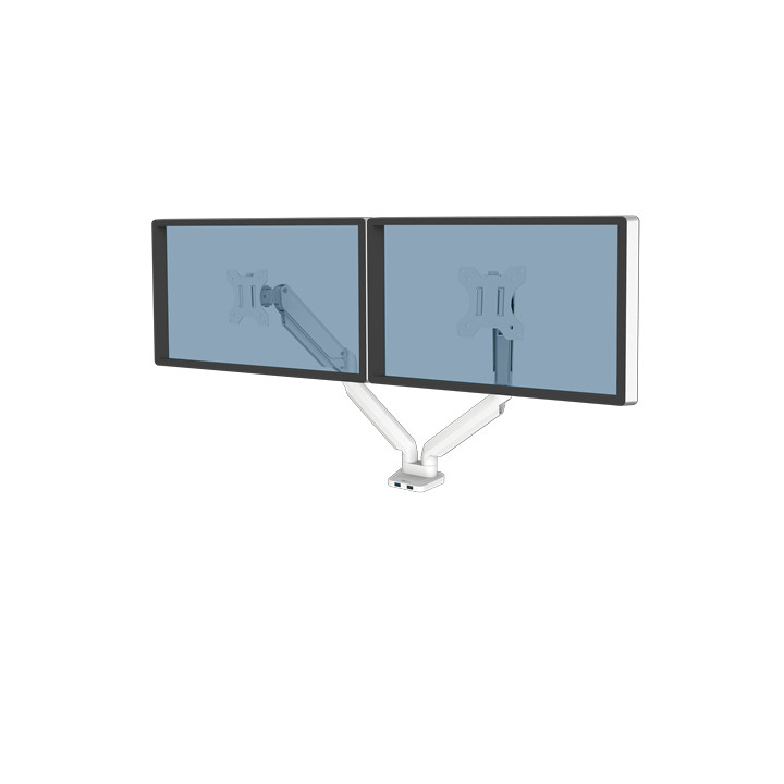 Fellowes Platinum Series Bras porte-écrans double - Blanc — vue 1